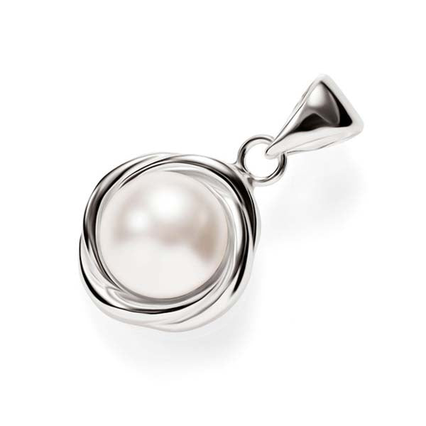 Sterling Silver Pearl Knot Pendant