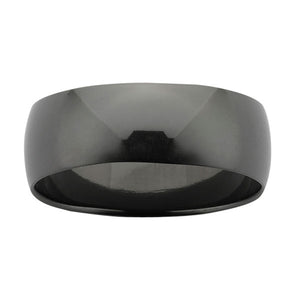 Ziro Classic Polished Black Zirconium Ring